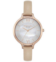 Часы с перламутровым циферблатом круглой формы CLASSIC Kenneth Cole