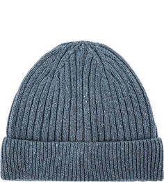 Вязаная синяя шапка из хлопка Canoe