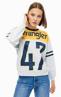 Хлопковый свитшот с принтом Wrangler