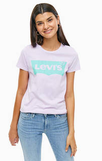 Сиреневая футболка с контрастным принтом Levis®
