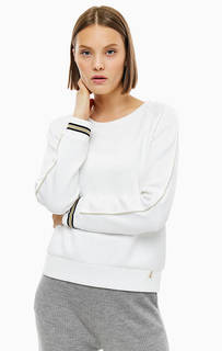 Трикотажный свитшот с вышивкой на спине Patrizia Pepe