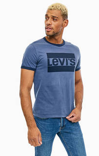 Синяя хлопковая футболка Levis®