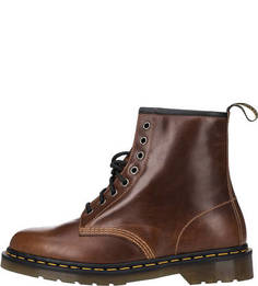 Высокие кожаные ботинки коричневого цвета Dr. Martens