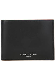 Портмоне черного цвета из гладкой кожи Lancaster