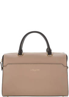 Сумка из гладкой кожи с широким плечевым ремнем Lancaster