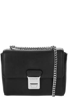 Маленькая сумка из гладкой кожи с откидным клапаном Lancaster