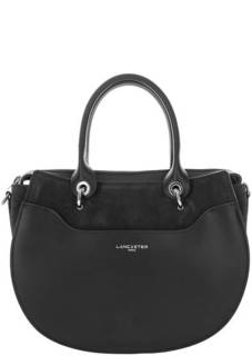 Сумка из гладкой кожи с замшевыми вставками Lancaster