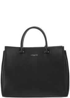 Черная кожаная сумка с дополнительным плечевым ремнем Lancaster