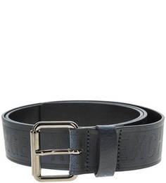 Кожаный ремень синего цвета Armani Exchange