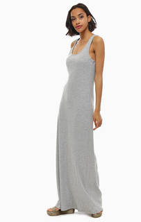 Длинное хлопковое платье без рукавов Gas