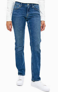 Синие джинсы с заломами Straight Gant