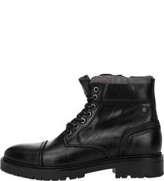 Кожаные ботинки с замшевыми вставками Jack & Jones