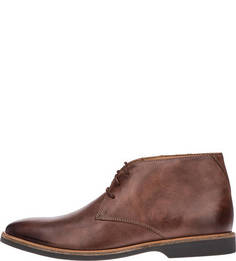 Коричневые кожаные ботинки Atticus Limit Clarks