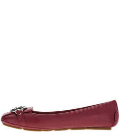 Кожаные балетки с металлическим декором Michael Michael Kors