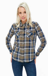 Приталенная хлопковая рубашка в клетку Wrangler
