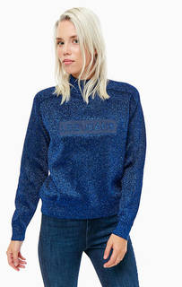 Синий джемпер с металлизированной нитью Lee