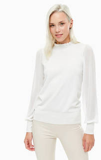 Джемпер белого цвета с длинными рукавами Kocca