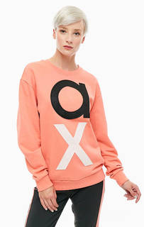 Хлопковый свитшот с нашивками Armani Exchange