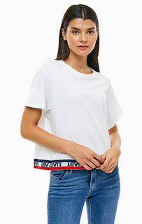 Хлопковая футболка белого цвета Levis®