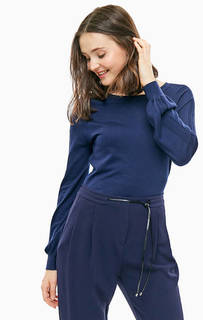 Синий джемпер из хлопка с добавлением шелка Pennyblack