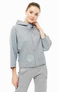Серая толстовка с широкими рукавами EA7