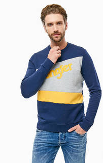 Хлопковый свитшот с декоративными нашивками Wrangler