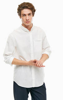 Белая рубашка с добавлением льна Armani Exchange