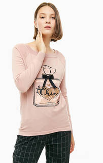 Джемпер мелкой вязки с принтом и нашивкой Only