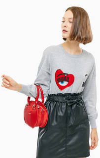 Серый джемпер с длинными рукавами Only