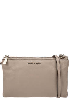 Кожаная сумка через плечо с двумя отделами Adele Michael Michael Kors