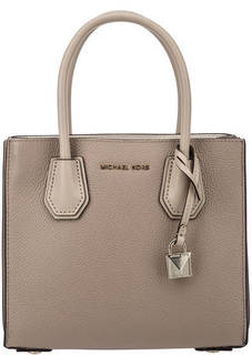 Маленькая кожаная сумка с двумя отделами Mercer Michael Michael Kors
