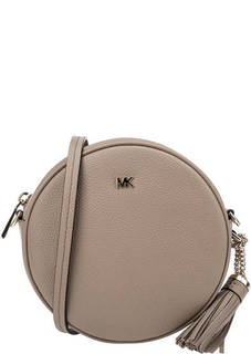 Маленькая кожаная сумка круглой формы Canteen Michael Michael Kors