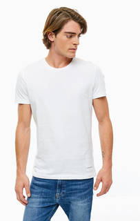 Белая базовая футболка из хлопка Calvin Klein Jeans