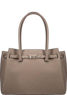 Вместительная кожаная сумка с длинными ручками Addison Michael Michael Kors