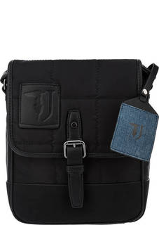 Маленькая текстильная сумка через плечо Trussardi Jeans