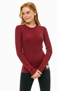 Джемпер бордового цвета с длинными рукавами Calvin Klein Jeans