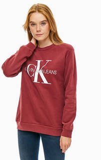 Хлопковый свитшот оверсайз Calvin Klein Jeans