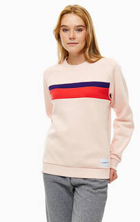 Свитшот кораллового цвета оверсайз Calvin Klein Jeans