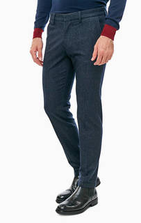 Классические синие брюки зауженного кроя Drykorn