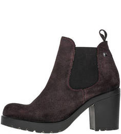 Замшевые ботильоны с эластичными вставками S.Oliver