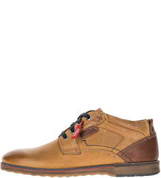 Коричневые ботинки из натуральной кожи S.Oliver