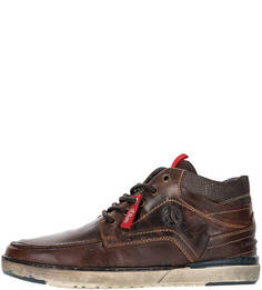 Кожаные ботинки с вставкой из нубука S.Oliver