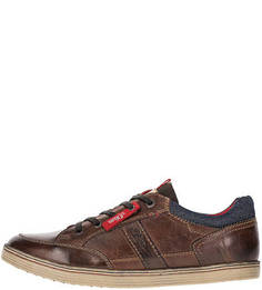 Кожаные кеды коричневого цвета S.Oliver