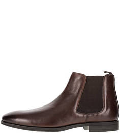 Коричневые полусапоги челси из натуральной кожи S.Oliver