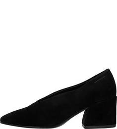 Черные туфли из натуральной замши Olivia Vagabond