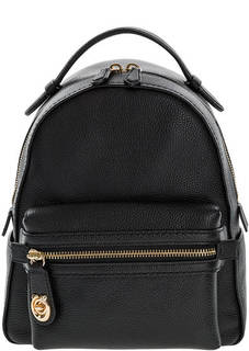 Рюкзак из зерненой кожи с широкими лямками Campus Coach