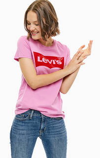 Футболка из хлопка с фактурным принтом Levis®