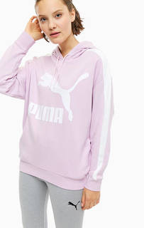 Сиреневая толстовка с логотипом бренда Puma