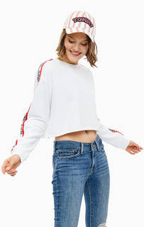 Укороченный свитшот с нашивками на рукавах Levis®