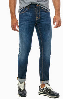 Джинсы прямого кроя с заломами Grim Tim Nudie Jeans